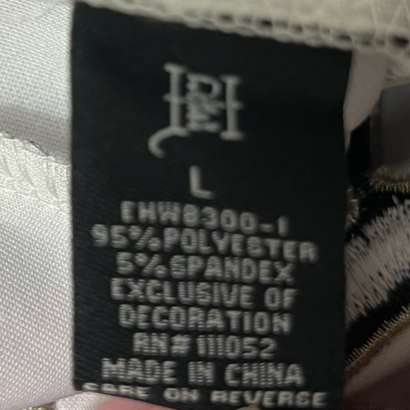 Ed Hardy Women's Shrunken Flashboard Track Pants multicolor tattoo art - Picture 12 of 14